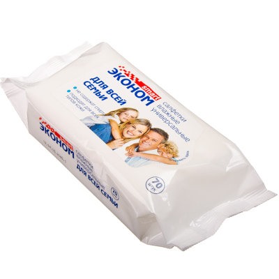 Салфетки влажные Эконом 70шт