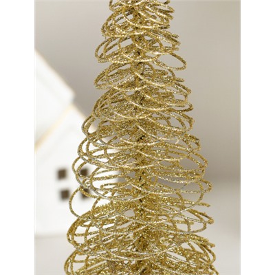 Елка настольная металл 20 см / SF2023-94 /уп 260/ золото