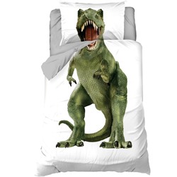 Постельное бельё 1.5-спальное «Этель» Green Dino, бязь