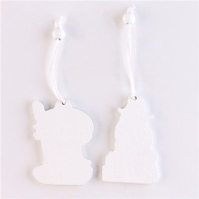 Подвески «Дед Мороз и Снегурочка», набор 12 шт., МИКС