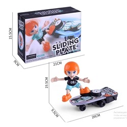 Игрушка скейтбордист с подсветкой
