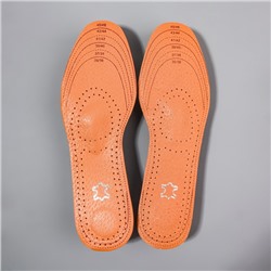 Стельки для обуви, универсальные, амортизирующие, дышащие, р-р RU до 47 (р-р Пр-ля до 46), 29.5 см, пара, коричневые