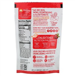 Happy Family Organics, Organic Creamies, снеки из сублимированных овощей, фруктов и кокосового молока, клубника, малина и морковь, 28 г (1 унция)