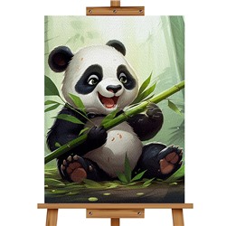 Набор для рисования "Картина по номерам 30х20 см. Весёлая пандочка"