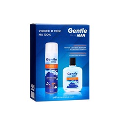 Подарочный набор косметики Gentle: пена для бритья, 200 мл + лосьон после бритья, 100 мл