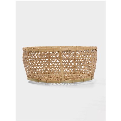 Корзина плетёная «Клоус», 36×36×14 см, бамбук, светлая