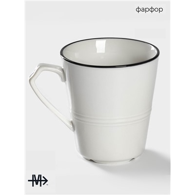 Кружка Magistro «Морской бриз», 300 мл, фарфор, белая