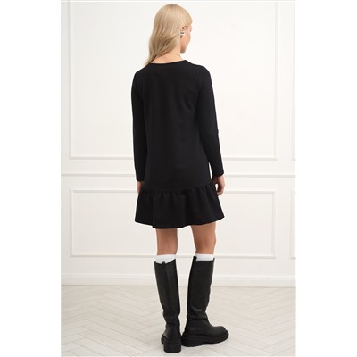 Женское платье трапеция из футера Happyfox