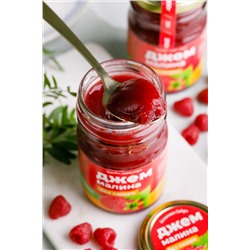 Джем без сахара "Малина" / стекло / 210 гр / фитнес / 40 ккал / Солнечная Сибирь