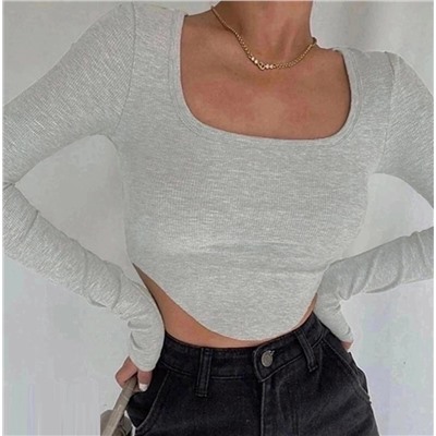 Топ с длинными рукавами