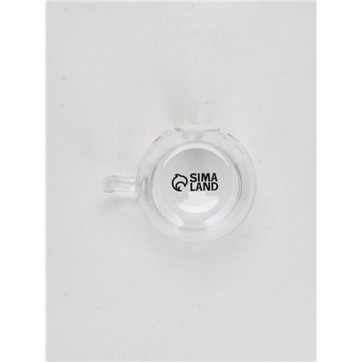 Кружка стеклянная «Зайка», 400 мл