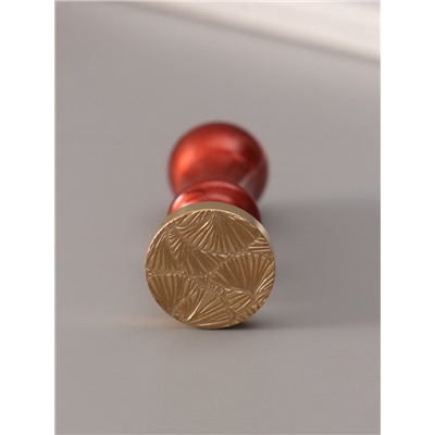 Печать для сургуча с пластиковой ручкой «Цветок веер», 6.3×2.5×2.5 см