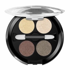 Тени для век 4-х цветные тон 52 перламутрово-золотые