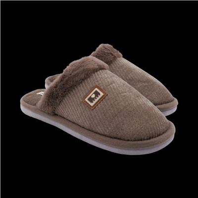 Тапочки домашние 10349-4 коричневые