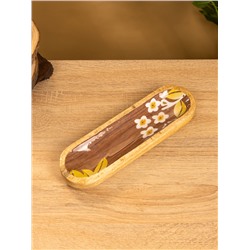 Подставка под благовония «Орхидея», 26×8×2.5 см, манговое дерево