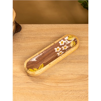 Подставка под благовония «Орхидея», 26×8×2.5 см, манговое дерево