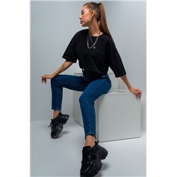 Женские джинсы мом с высокой посадкой Happyfox