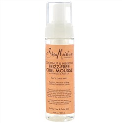 SheaMoisture, Кокос и гибискус, разглаживающий мусс для вьющихся волос, 220 мл (7,5 жидк. унции)