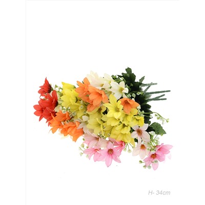 Цветок искусственный 34 см 5 веток / 254-9 /уп 2/300/600/