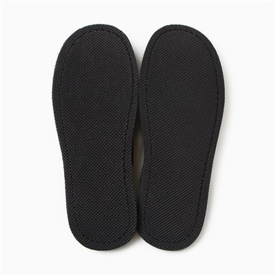 Тапочки мужские, черный, флис, размер 41