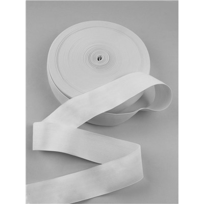 Резинка вязаная, 50 мм, 40±2 м, белая