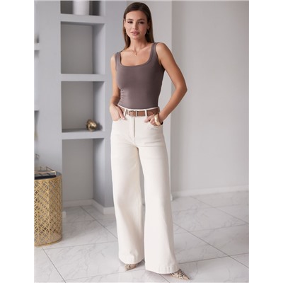 Топ облегающий из премиального хлопка с эластаном