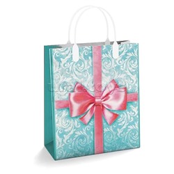 Пакет подарочный 23х27, 150мкм из мягкого пластика "Мальвина" ламинированный
