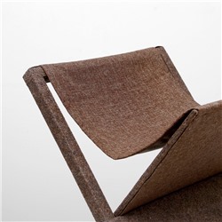 Домик для кошек с когтеточкой «Икс», раскладной с гамаком, ковролин, микс цветов