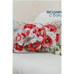 Наволочка декоративная 65х45 Маки в корзине НАТАЛИ, 1075224