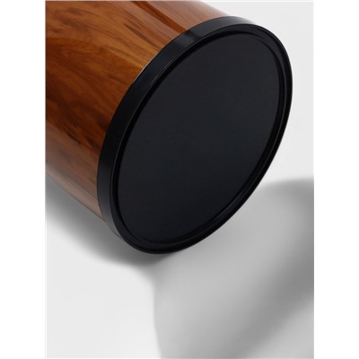 Башня пивная WoodPlast, колба 3 л, ёмкость для льда 3 л, 18.5×18.5×54 см, пластик, чёрная, коричневая