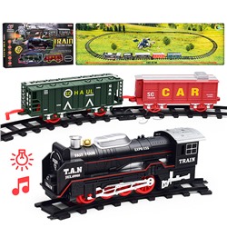 Железная дорога "Train electric steam-1" в коробке