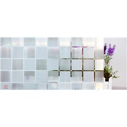 Витражная статическая пленка с 3D-изображением и тиснением  L018, 2 м × 0,60 м