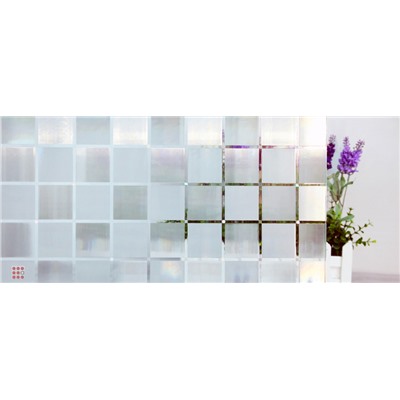 Витражная статическая пленка с 3D-изображением и тиснением  L018, 2 м × 0,60 м