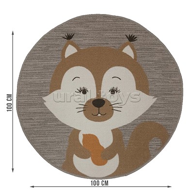 Ковер "Бельчонок" дет. 1х1 круглый