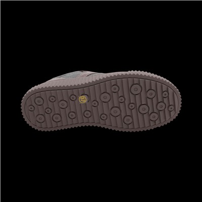 Кроссовки из натуральной кожи на меху 5513-5 бежевые п/п