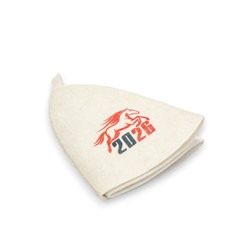 Шапка для бани и сауны «Год лошади», полиэфир 70%, шерсть 30%, «Добропаровъ»