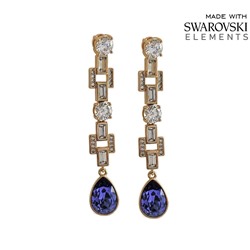 Серьги с кристаллами Swarovski