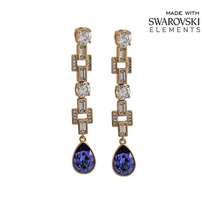 Серьги с кристаллами Swarovski