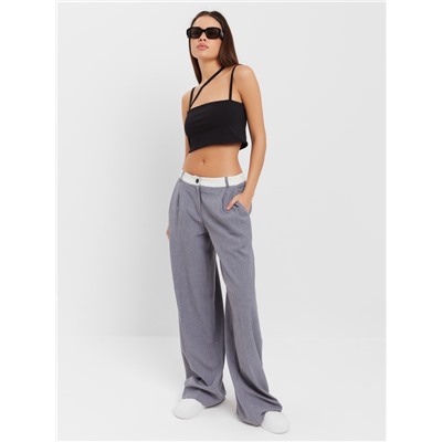 Топ на бретелях женский MIST, размер 44-46, чёрный