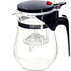 4025 Чайник заварочный 0,5л дав/клап стекло/нерж/ст/пластик MB (х24)