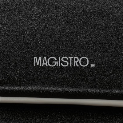 Блюдо для подачи Magistro «Pietra lunare», 33.5×24×1.5 см, фарфор, чёрное