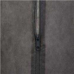 Чехол для одежды зимний, 140×60×10 см, спанбонд, серый