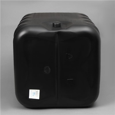 Бак для душа, 150 л, пластиковый, с крышкой, с резьбой под кран, чёрный