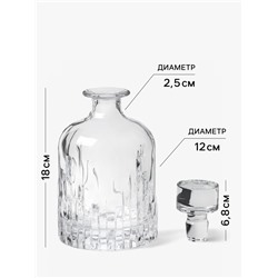 Штоф Magistro «Флик», 1 л, 12×22.5 см, стекло, прозрачный