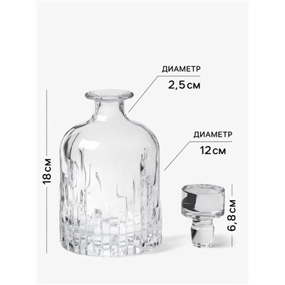 Штоф Magistro «Флик», 1 л, 12×22.5 см, стекло, прозрачный