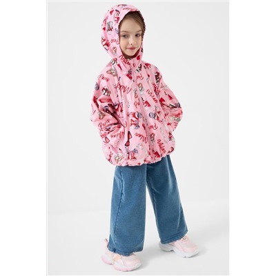 Куртка текстильная с полиуретановым покрытием для девочек (ветровка) PLAYTODAY, 1243047