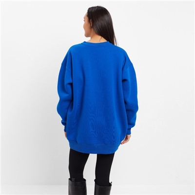 Свитшот женский MINAKU: Casual Collection, синий, размер 50