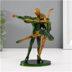 Фигурка полистоун «Балерина с партнёром в зелёном», 18×14.5×7 см