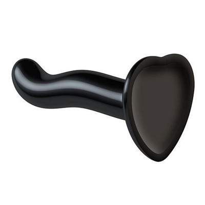 Черный фаллоимитатор-насадка Strap-On-Me P G spot Dildo size S - 16,4 см.