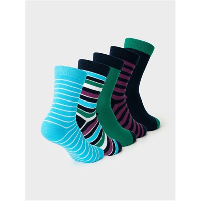 Носки трикотажные для мальчиков, 5 пар в комплекте